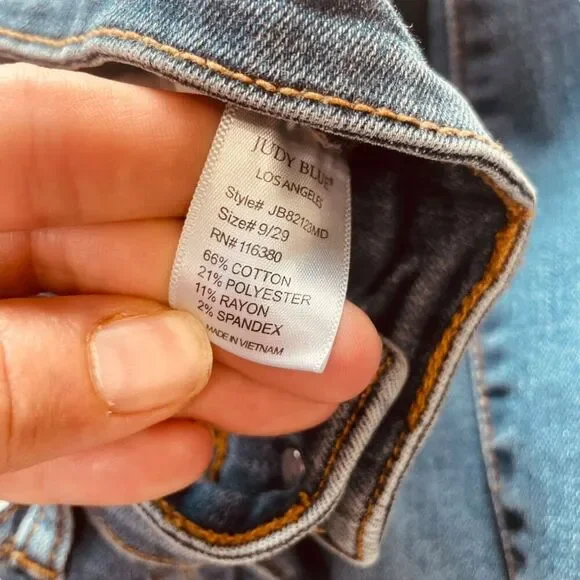 Judy Blue Skinny Fit Distressed Ankle Skinny Jeans - Picture 13 of 13